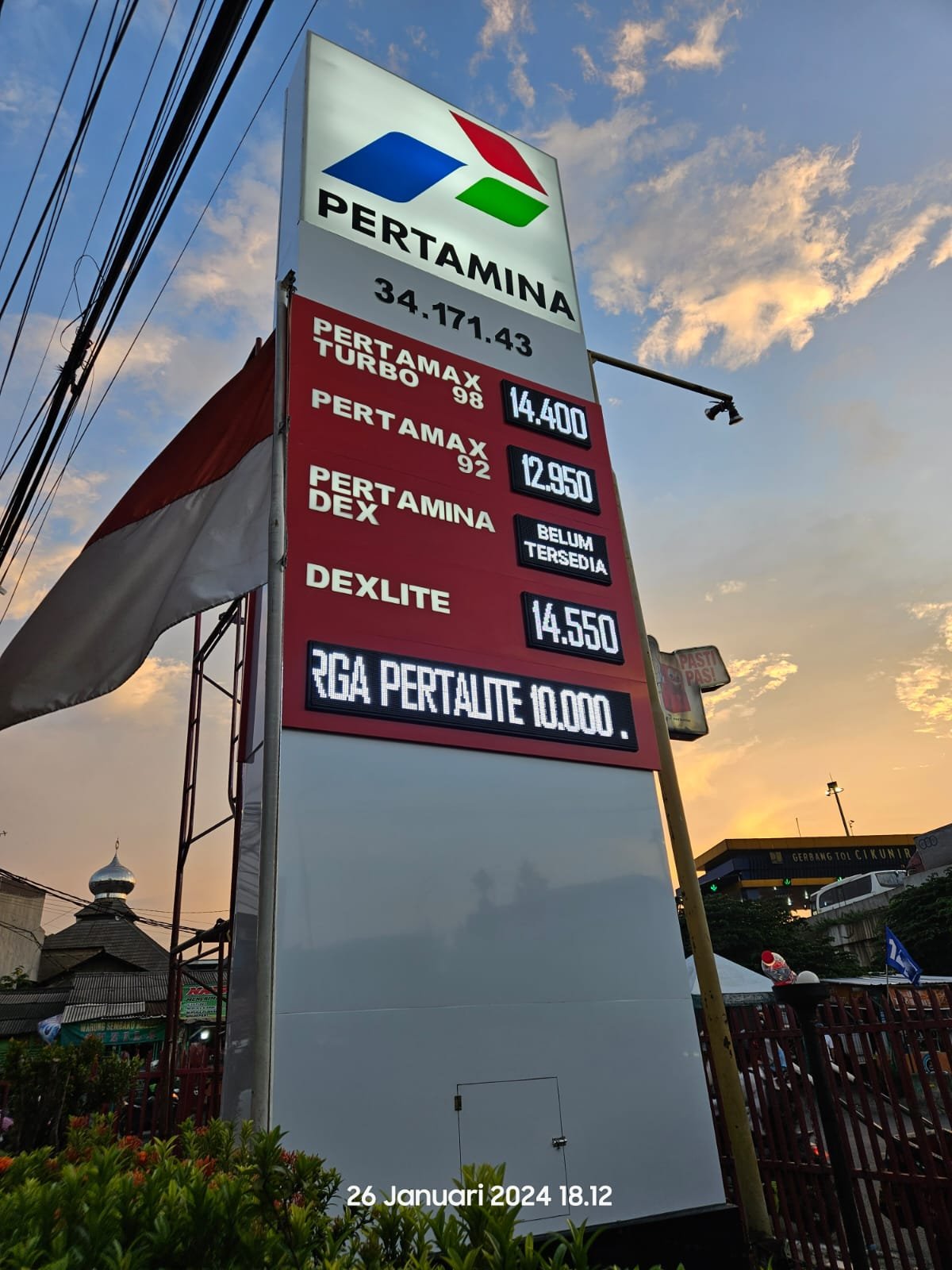 Display Totem SPBU Digital atau Full Renovasi