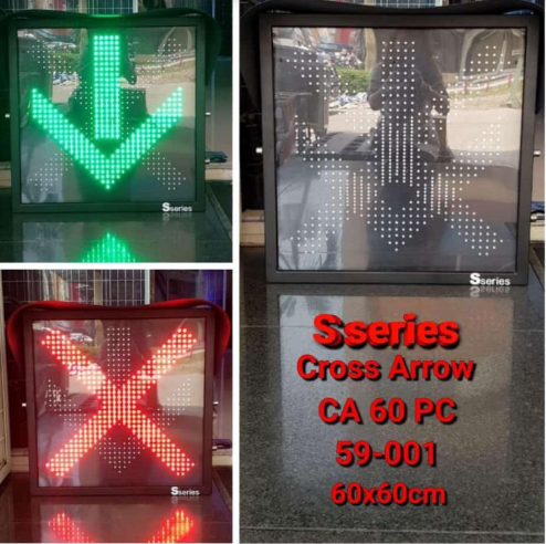 LED Cross Arrow S Series CA 60 PC – Display Petunjuk Arah Lalu Lintas 60 × 60 cm
